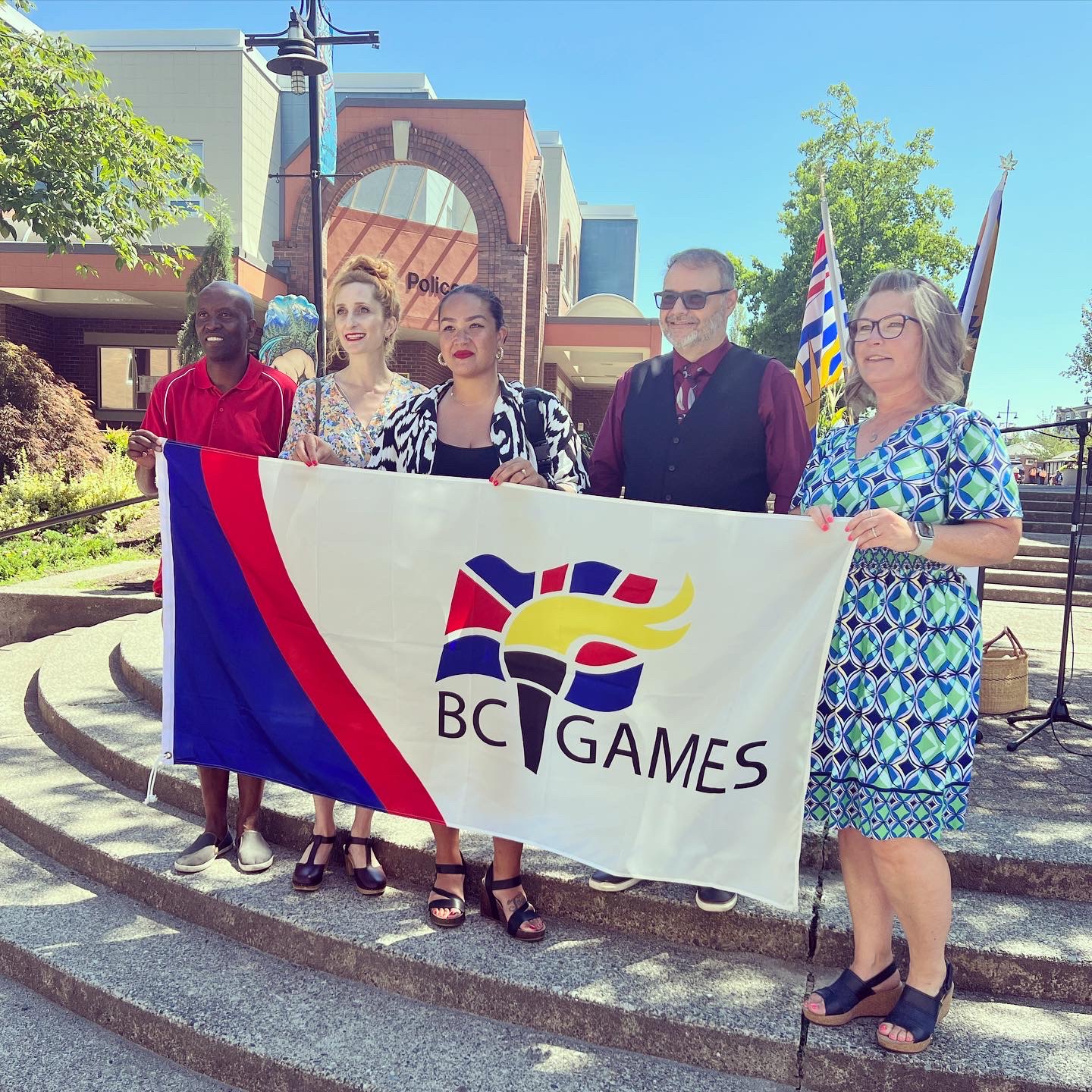 Dehara at BC Summer Games flag ceremony